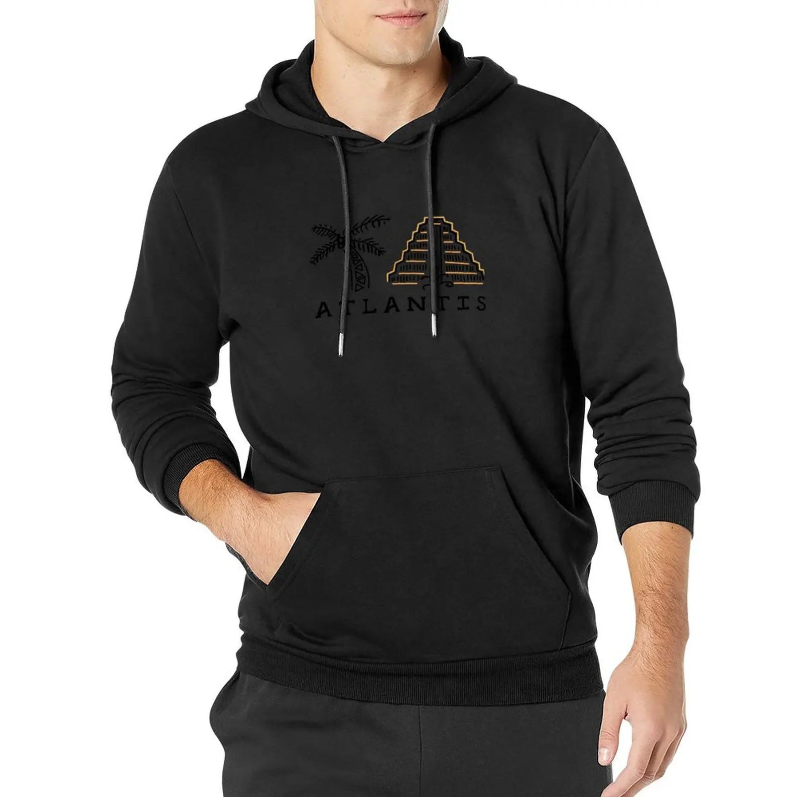 Atlantis in the Bahamas Pullover Hoodie men's clothing men's clothes graphic t shirts men fashion men men hoodie