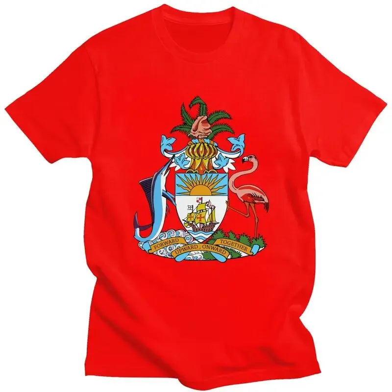 Bahamas Coat of Arms Men's Graphic T-Shirt