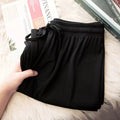 Women Spring Summer Ice Silk Wide Leg High Waist Pants Loose Straight Casual