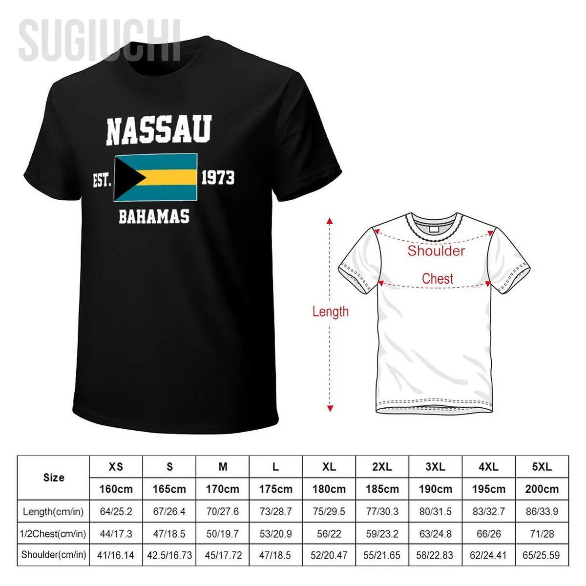 Patriotic Flag Bahamas EST.1973 Nassau Men Tshirt Tees T-Shirt O-neck T Shirts Women Boys Clothing 100% Cotton