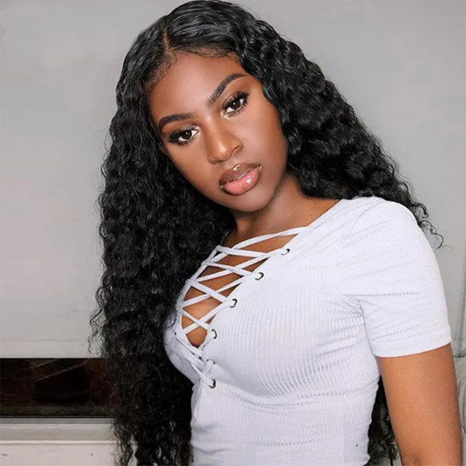 Malaysian Water Wave Bundles with Frontal - Remy Human Hair
