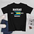 Bahamas Flag EST. 1973 Nassau Cotton T-Shirt