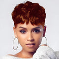 Natural Wavy Short Wig With Bangs - Multi-Color Options