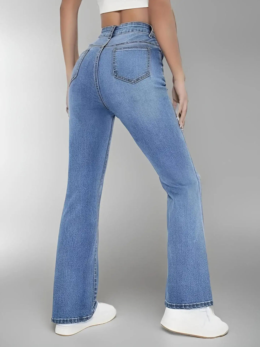 New Women's Slimming Hot Jeans European and American style casual versatile high waist Denim washed Pants