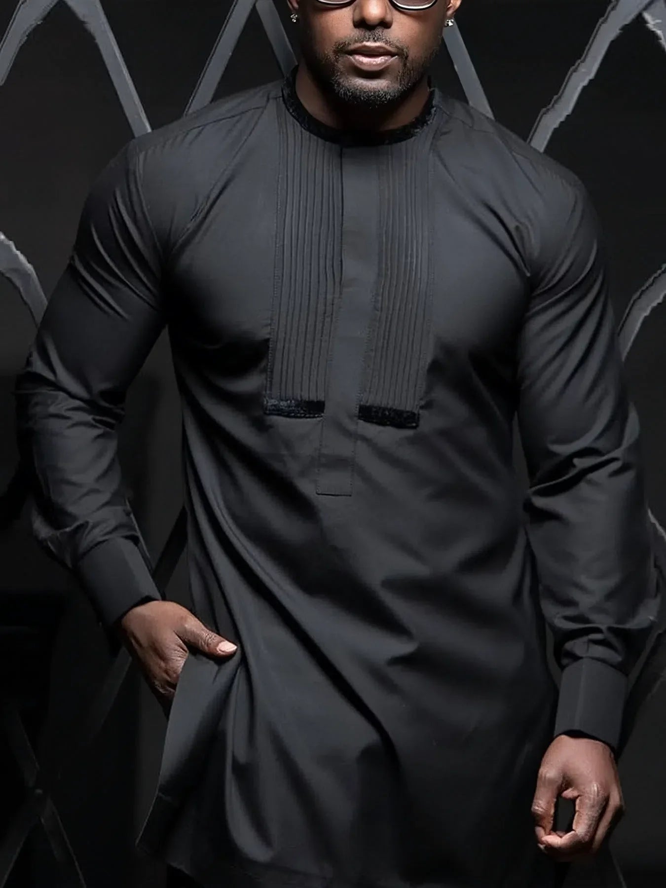 2024 New Dashiki Style Men's Suit African Traditional Clothing Elegant Two-piece Suit for Party