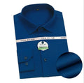 Bright Red Long-sleeved Shirt Men's Single-breasted Square Collar Shirts Business / Wedding / Party Casual Shirt Blue White 6XL