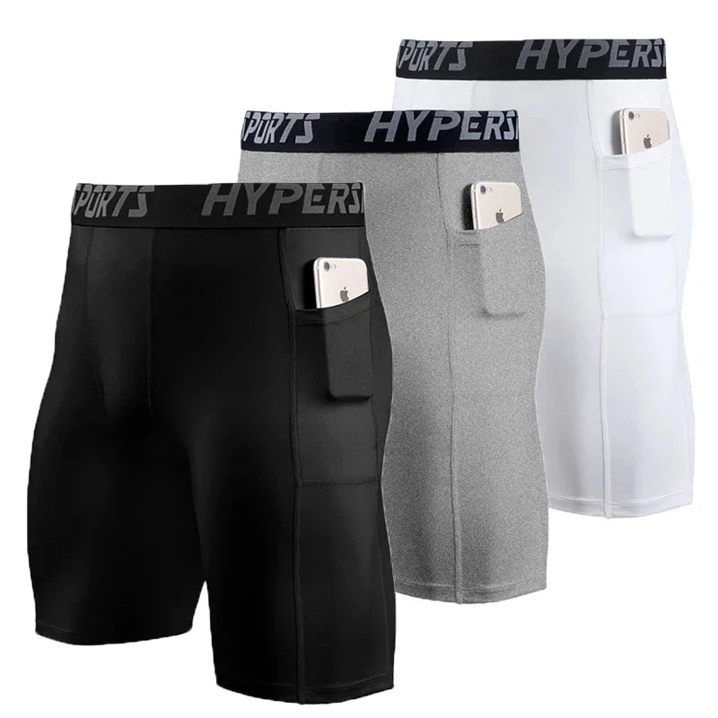 Compression Shorts Men Summer Sportswear Training Tights Gym Fitness Short Leggings Sport Bottoms Running Pants