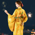 Fashion National Trends Women Sexy Kimono Yukata With Obi Novelty Evening Dress Japanese Cosplay Costume Floral One Size
