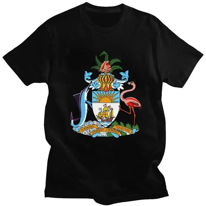 Bahamas Coat of Arms Men's Graphic T-Shirt