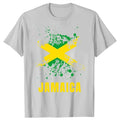 Clothing Casual T-shirts Jamaican Flag Jamaica Souvenir Love Travel Vacation Tee Tops Round Neck Short-Sleeve Fashion Tshirt