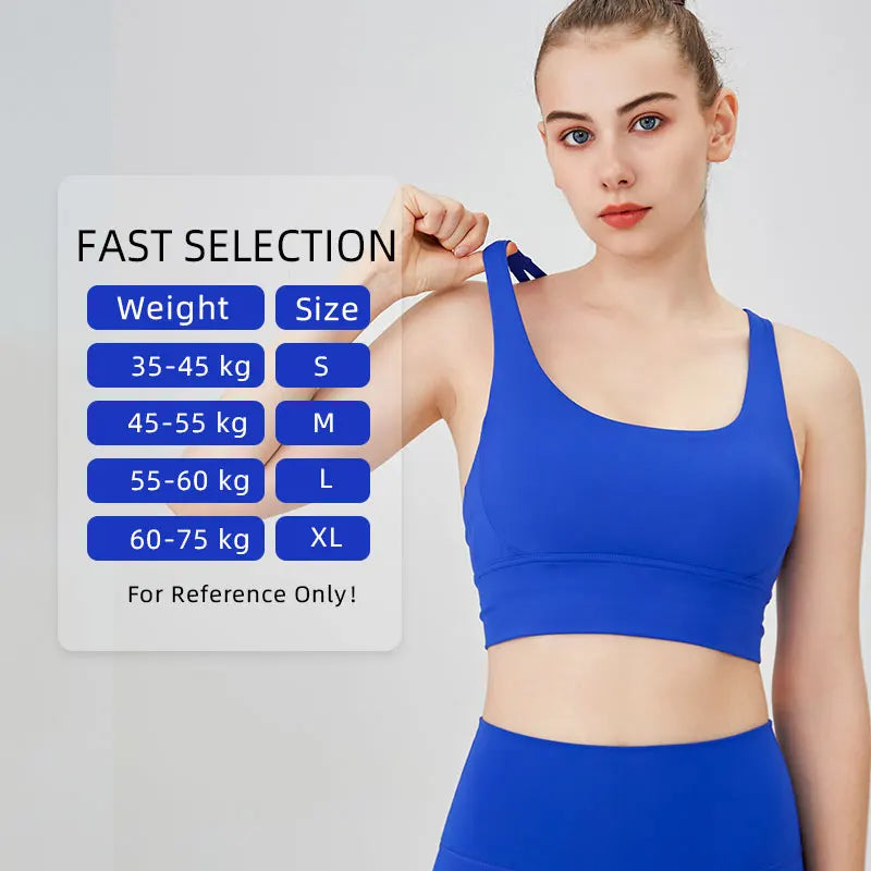 Solid Color Fitness Women Sport Bra Gym Yoga bra Cross Back Yoga Bra Top Sexy Breathable Quick-Drying Workout Sportswear Outfit