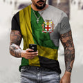 New Jamaica Flag Lion 3D Printed T-shirt Men WomenTshirt Summer Jamaica National Emblem Harajuku Streetwear Tops 2XS-4XL