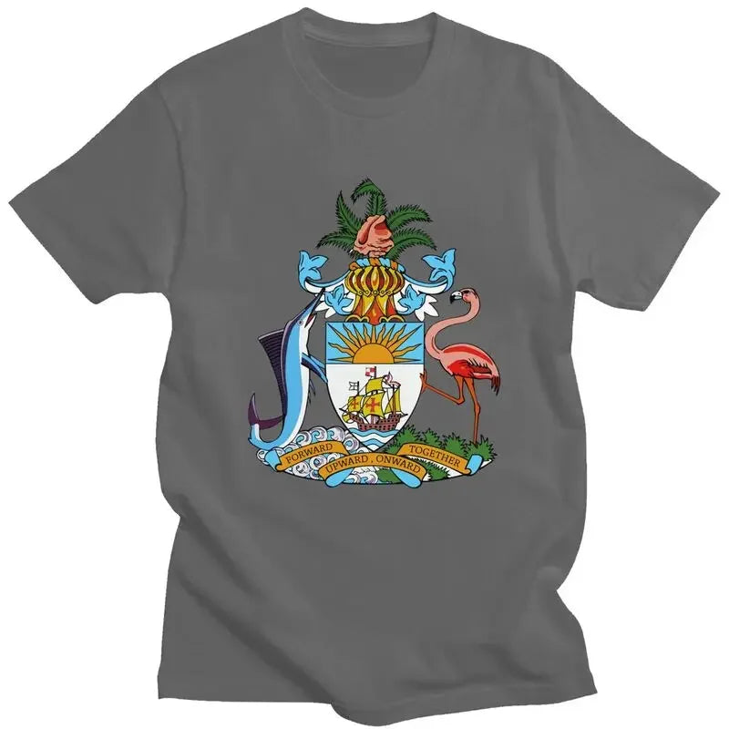 Bahamas Coat of Arms Men's Graphic T-Shirt