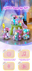 Rainbow Recordable Soft Plush Stuff Animals Pillow With LED Light for Kids, Toy, Gift