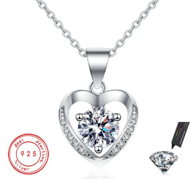 Elegant Heart Shape Pendant Necklace for women