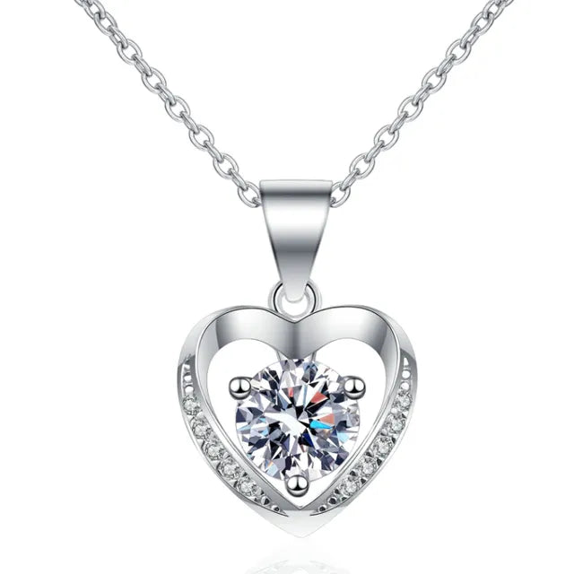Elegant Heart Shape Pendant Necklace for women