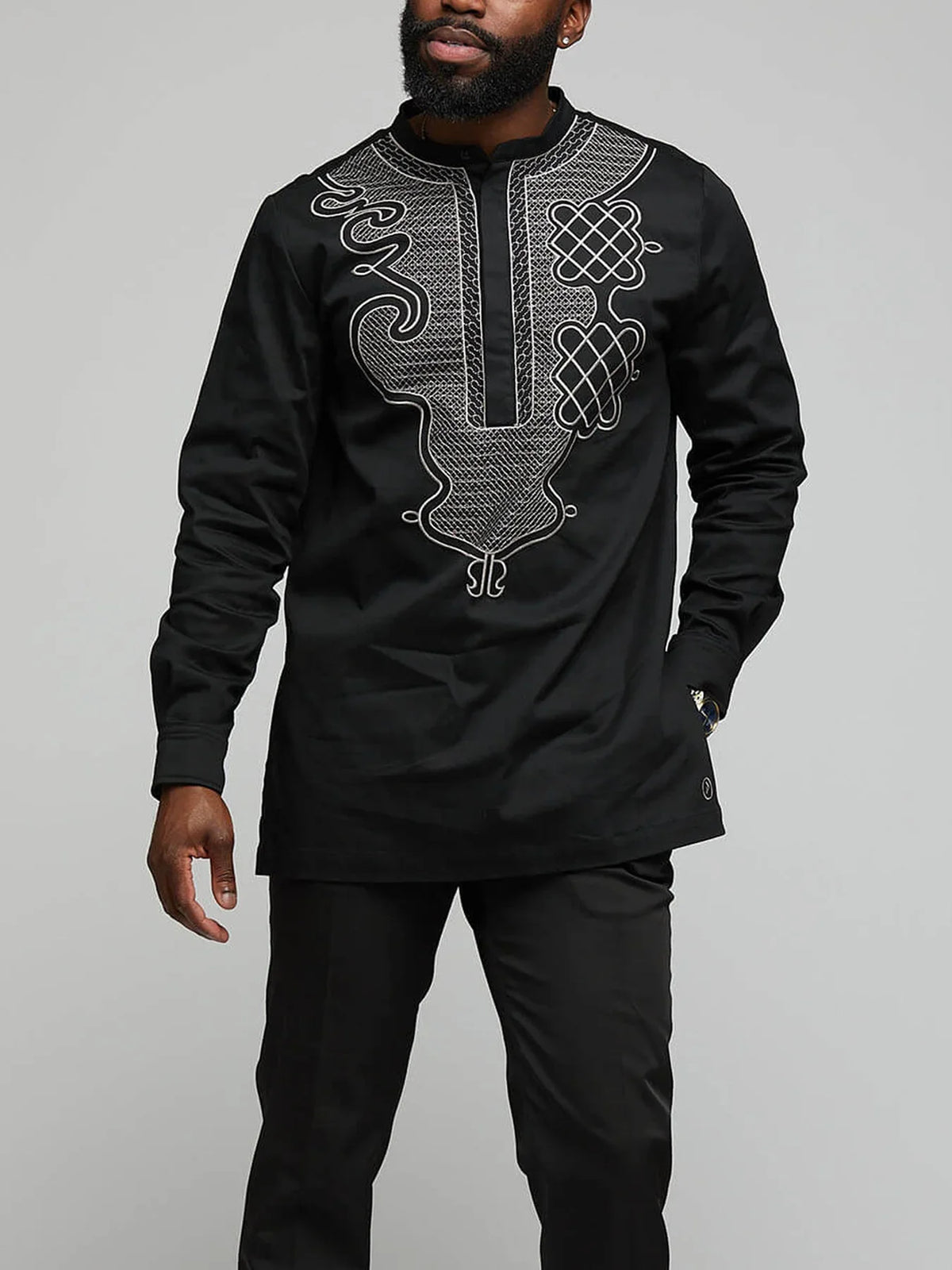 New Dashiki Style Men's Suit African Traditional Clothing Elegant Two-piece Suit