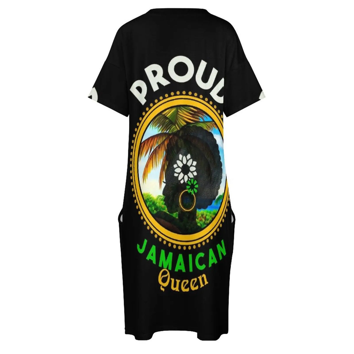 Proud Jamaican Queen Loose Pocket Dress Summer women"s clothing summer dress Women"s summer skirt dresses ladies 2024