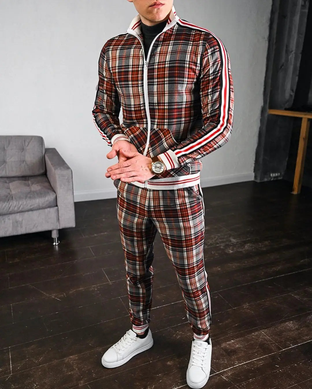 Men's European and American Fashion Brand Sportswear Two-piece Set
