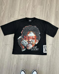 Y2k European and American Street Anime Printed T-shirt Casual Versatile Clothing Men Gothic Punk Oversized Short Sleeves Women