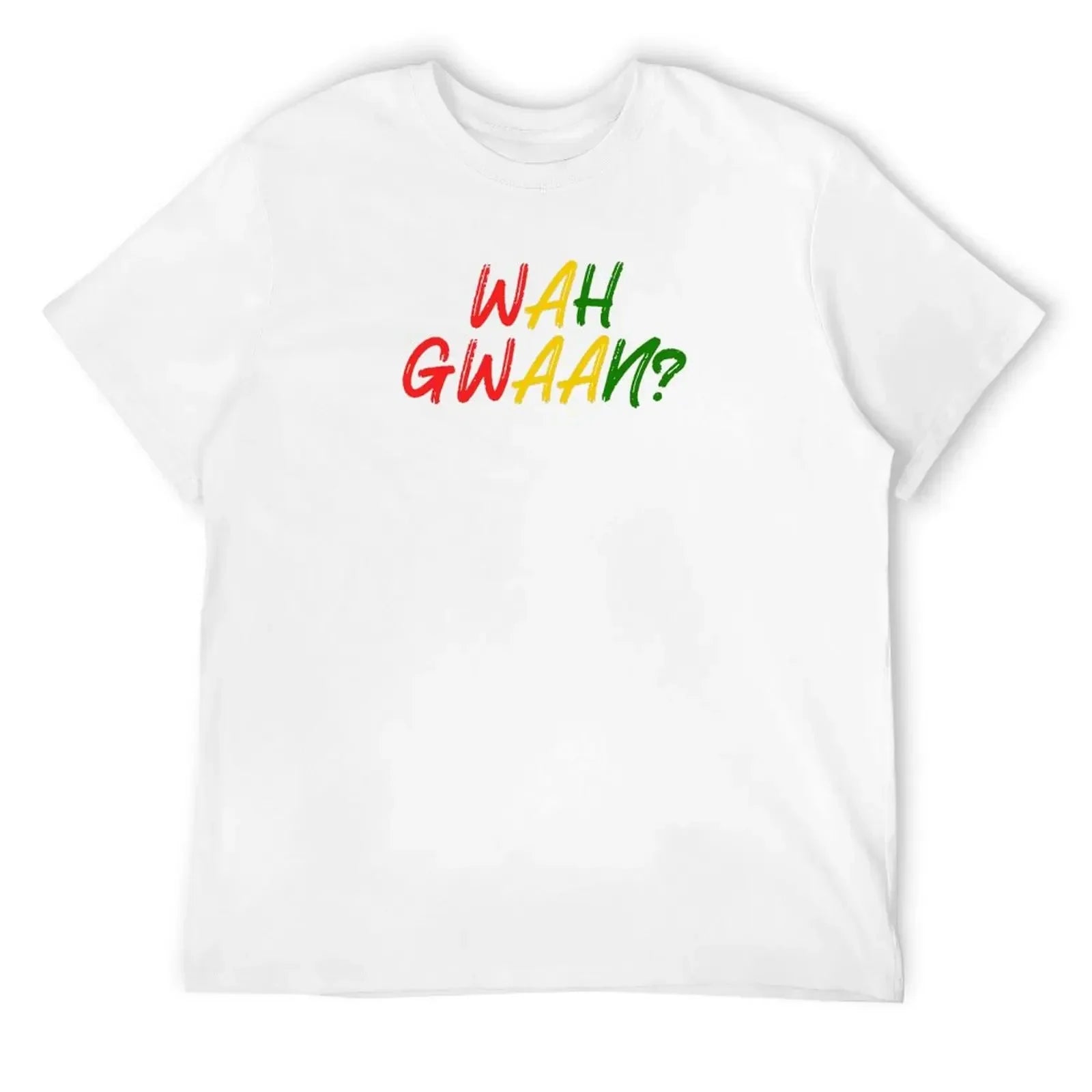 Wah Gwaan? Jamaican Greeting T-Shirt man clothes shirts graphic men clothing