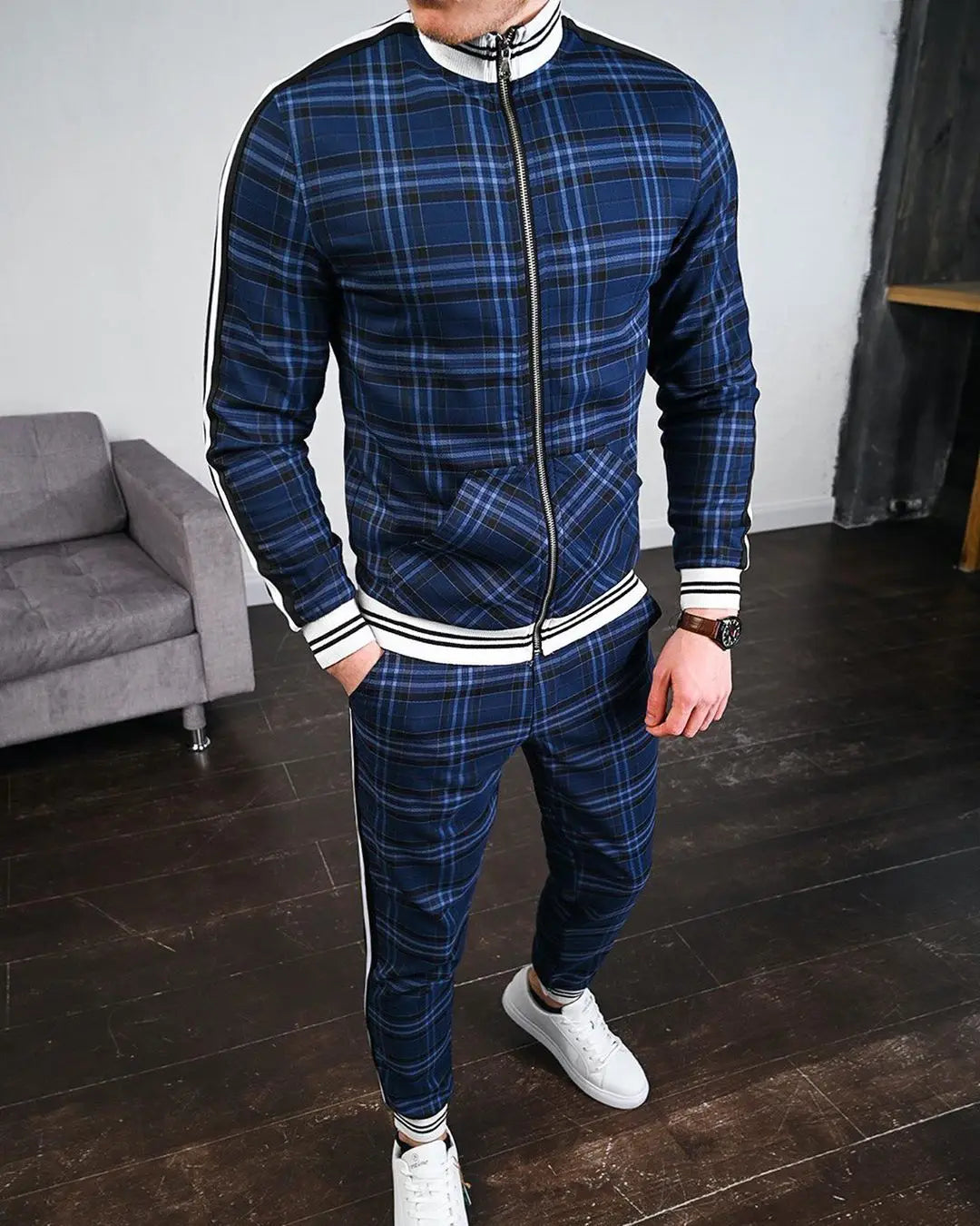 Men's European and American Fashion Brand Sportswear Two-piece Set