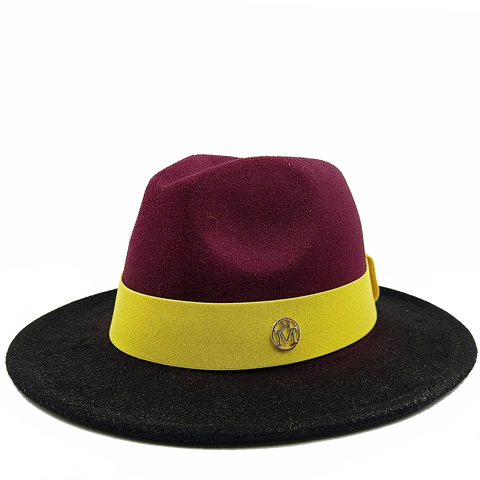 Low price wholesale Fedora hats men's and women's jazz hats red and white new tie dyed Fedora hats autumn classic hats sombrero