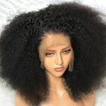 Soft Short Bob Black Kinky Curly 180Density Deep Lace Front Wig For African Women Synthetic Babyhair Preplucked Daily Cosplay