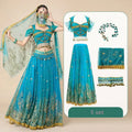 Women's Belly Dance Top Set Indian Halloween Clothing Bollywood Clothing