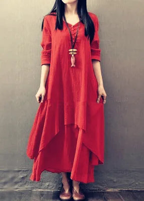Indian Dress Women Kurties Pakistani Vintage Boho Ethnic Long Sleeve Maxi Dress