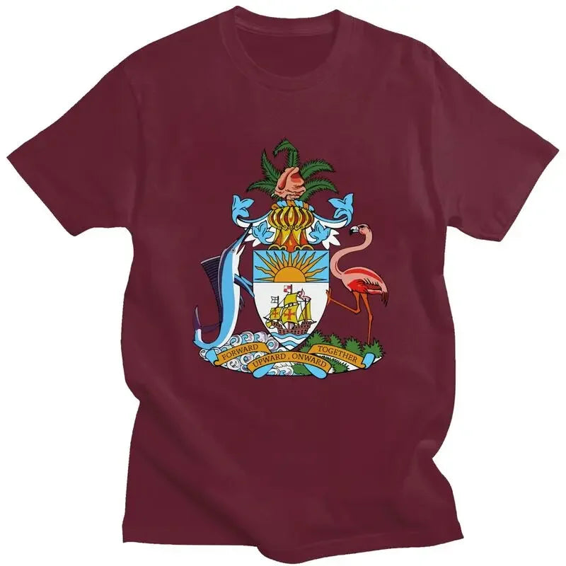 Bahamas Coat of Arms Men's Graphic T-Shirt