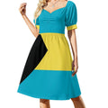 Flag: The Bahamas Short Sleeved Dress Women's clothing women dress sensual sexy dress for women