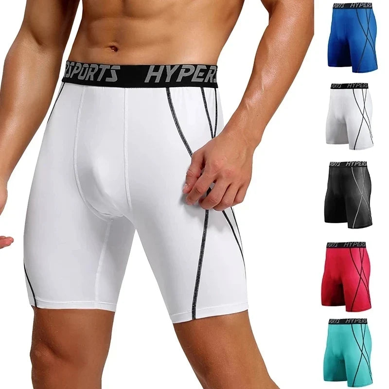 Compression Shorts Men Summer Sportswear Training Tights Gym Fitness Short Leggings Sport Bottoms Running Pants