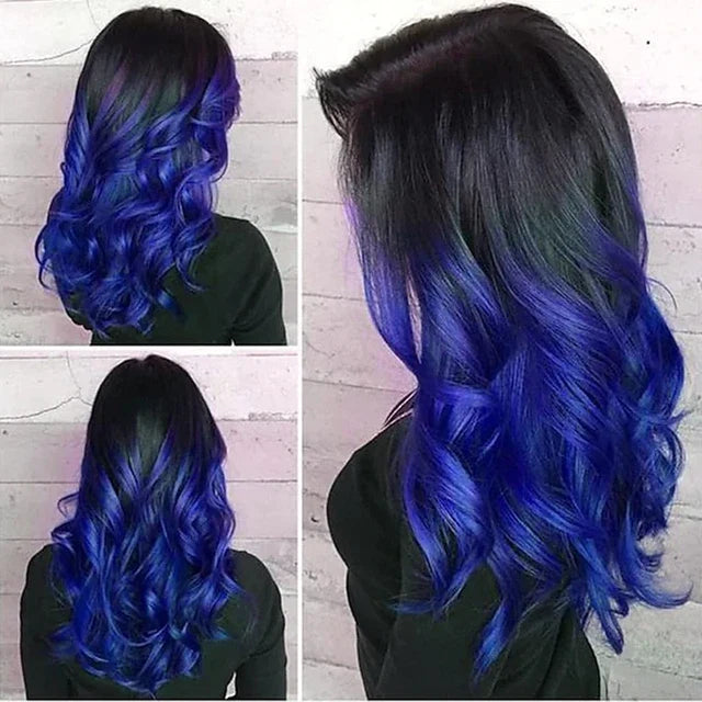 Long Wavy Two-Tone Heat-Resistant Synthetic Wig