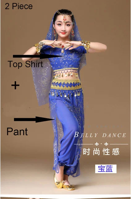Oriental Dance Costumes Girls Egypt Kid costume Belly Dance Costumes Set Egyptian  Indian Belly Dancing Clothing India