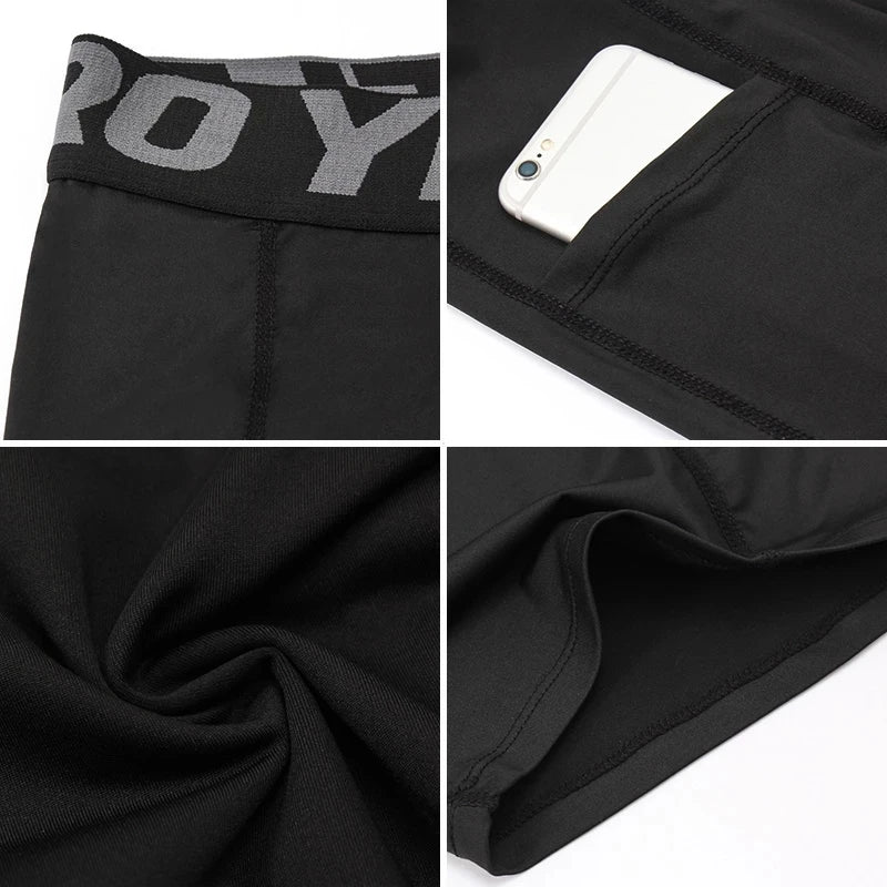 Compression Shorts Men Summer Sportswear Training Tights Gym Fitness Short Leggings Sport Bottoms Running Pants