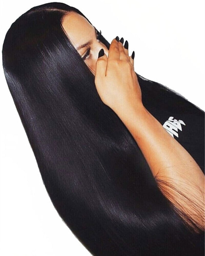 Lace Front Straight Wig – 150% Density Synthetic | 14"-26"