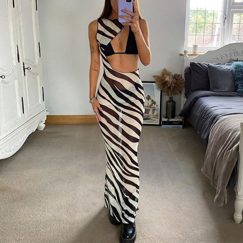 European And American Women's Clothing Tight Dress