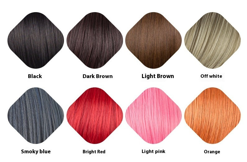 Medium Long Curly Wave Wig – Black, Dark Brown & Light Brown Synthetic