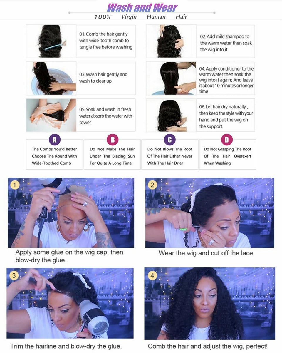 13x4 Body Wave Lace Front Wig – Human Hair | 12"-30"