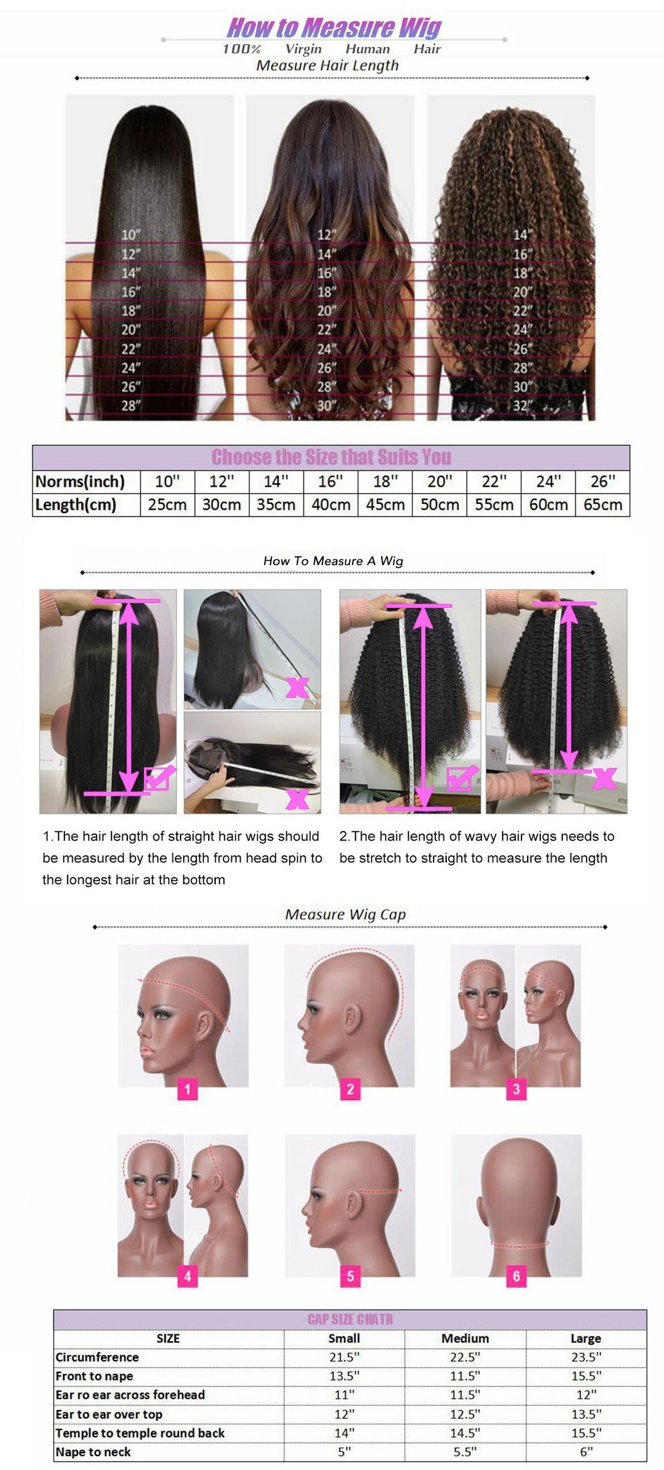 13x4 Body Wave Lace Front Wig – Human Hair | 12"-30"