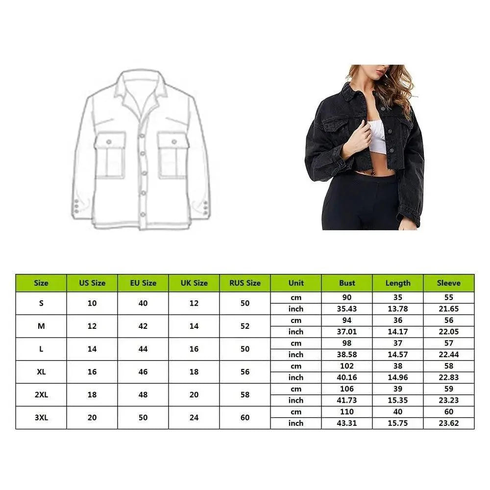 New Incredible Women Sexy Ripped Denim Vintage Casual Short Jean Jacket Puff Sleeve Streetwear