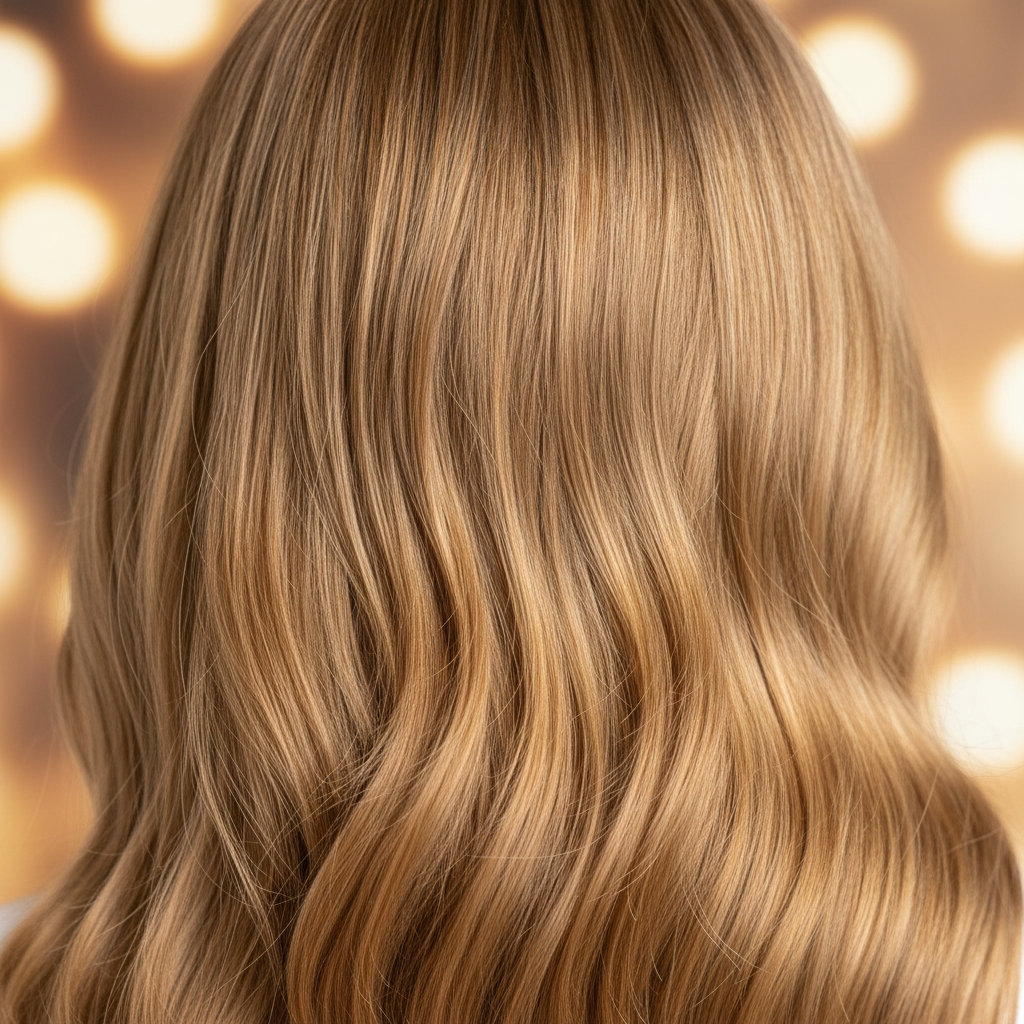 Texture Close-Up – Honey Blonde Highlights